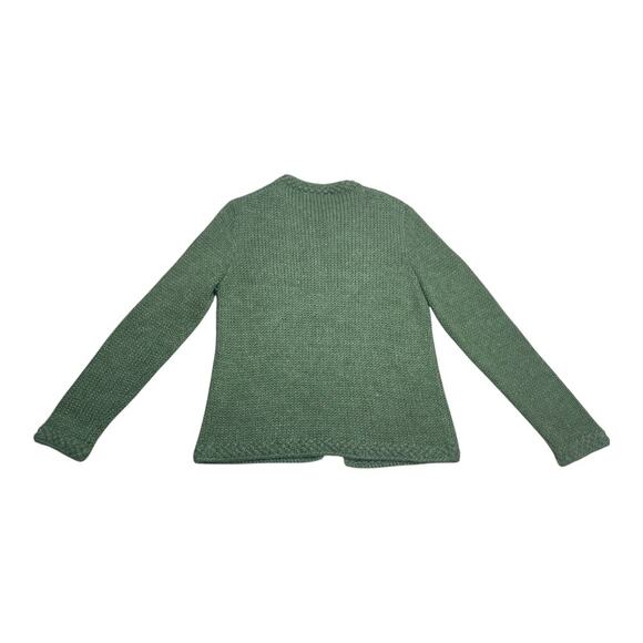 St. John For Neiman Marcus Vintage 1970s Green Wool Cardigan Small - Picture 2 of 4